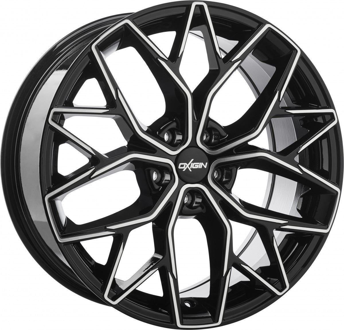 Oxigin 26 Oxid black full polish Alufelge 9x20 Zoll ET35 LK 5x112 ML66.6
