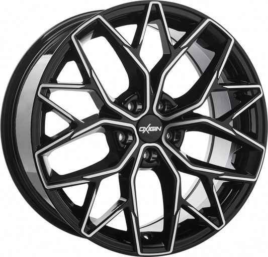 Oxigin 26 Oxid black full polish Alufelge 9x20 Zoll ET35 LK 5x112 ML66.6