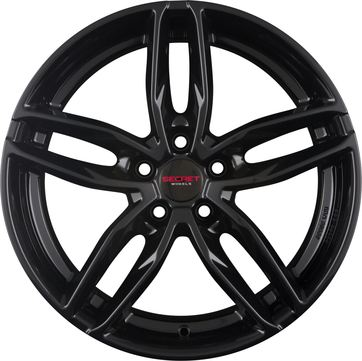 Secret Wheels SW9 Black Alufelge 8x18 Zoll ET35 LK 5x112 ML66.6