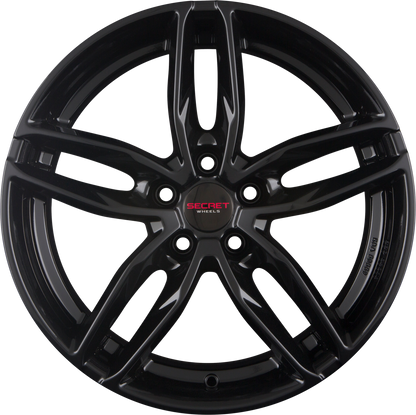 Secret Wheels SW9 Black Alufelge 8x18 Zoll ET35 LK 5x112 ML66.6