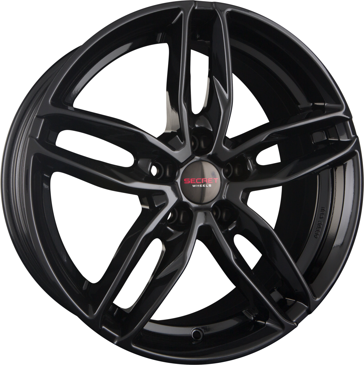 Secret Wheels SW9 Black Alufelge 8x18 Zoll ET47 LK 5x112 ML66.6 – Bild 2