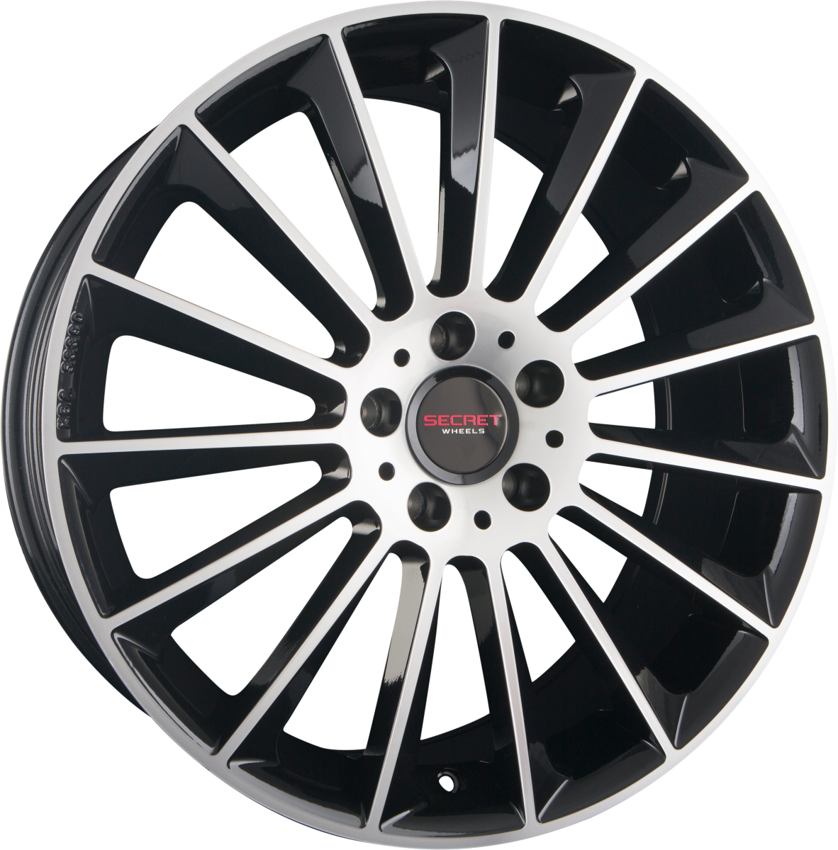 Secret Wheels SW1 Black Polished Alufelge 8x18 Zoll ET35 LK 5x112 ML66.6 – Bild 2