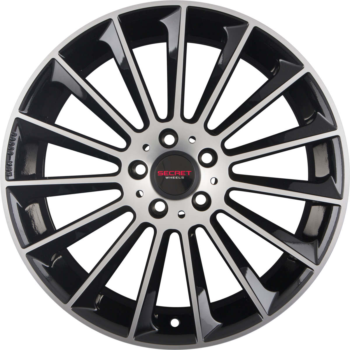 Secret Wheels SW1 Black Polished Alufelge 9x19 Zoll ET45 LK 5x112 ML66.6