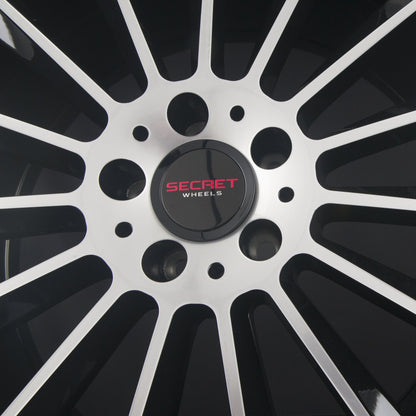 Secret Wheels SW1 Black Polished Alufelge 9x19 Zoll ET45 LK 5x112 ML66.6 – Bild 5
