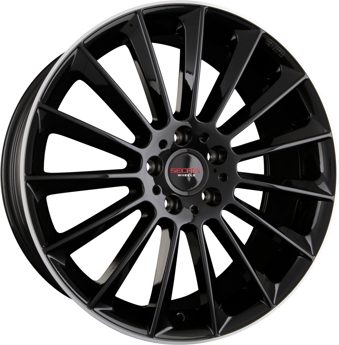 Secret Wheels SW1 Black Lip Polish Alufelge 9x21 Zoll ET45 LK 5x112 ML66.6 – Bild 2
