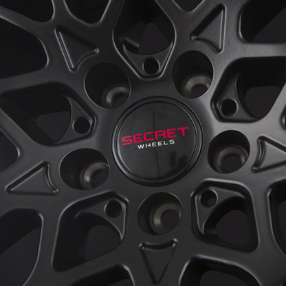 Secret Wheels SW2 Black Matt Alufelge 8x18 Zoll ET25 LK 5x112 ML66.6 – Bild 4