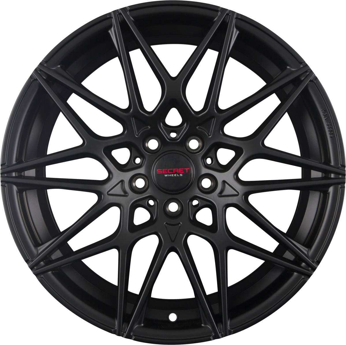Secret Wheels SW2 Black Matt Alufelge 8x18 Zoll ET45 LK 5x112 ML66.6