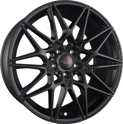Secret Wheels SW2 Black Matt Alufelge 8x18 Zoll ET45 LK 5x112 ML66.6 – Bild 2
