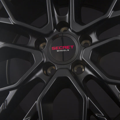 Secret Wheels SW4 Black Matt Alufelge 9x20 Zoll ET45 LK 5x108 ML63.4 – Bild 4