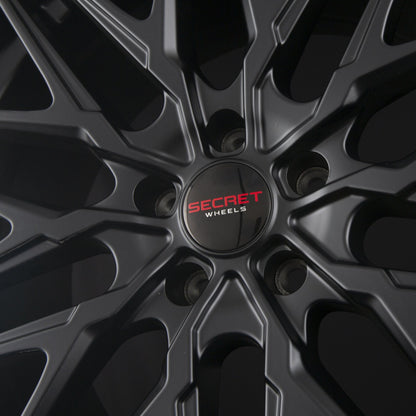 Secret Wheels SW5 Black Matt Alufelge 7.5x17 Zoll ET51 LK 5x100 ML63.4 – Bild 5