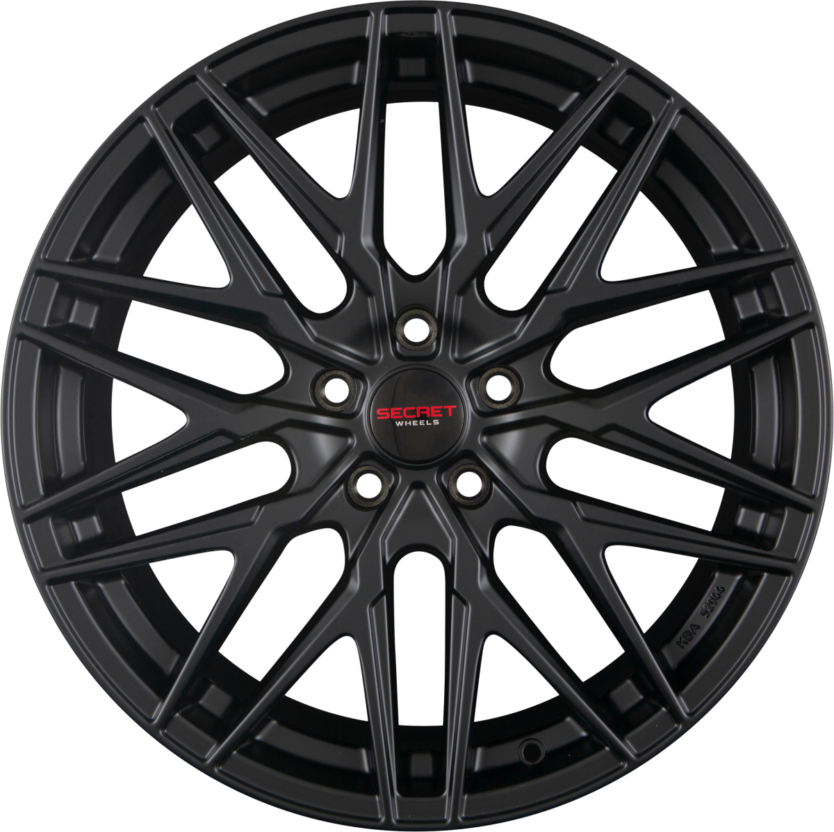 Secret Wheels SW5 Black Matt Alufelge 7.5x17 Zoll ET45 LK 5x112 ML66.6