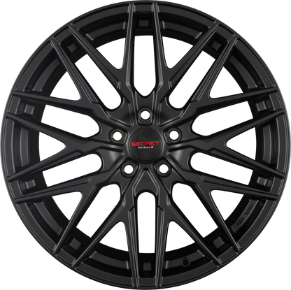 Secret Wheels SW5 Black Matt Alufelge 7.5x17 Zoll ET45 LK 5x112 ML66.6