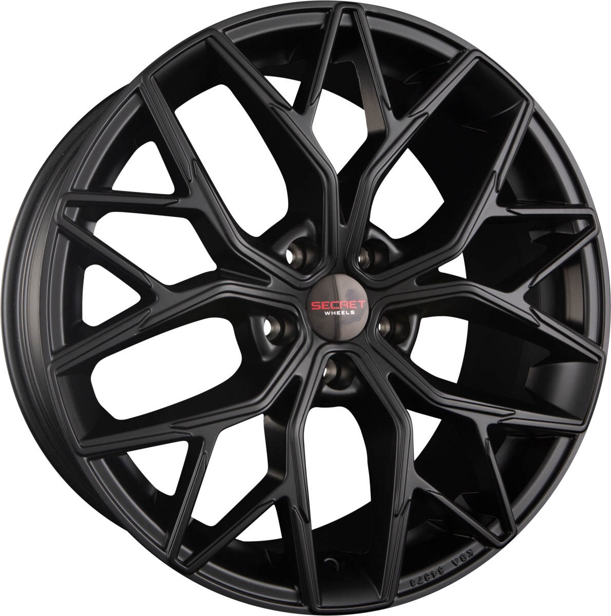 Secret Wheels SW6 Black Matt Alufelge 9x20 Zoll ET40 LK 5x108 ML72.6 – Bild 2
