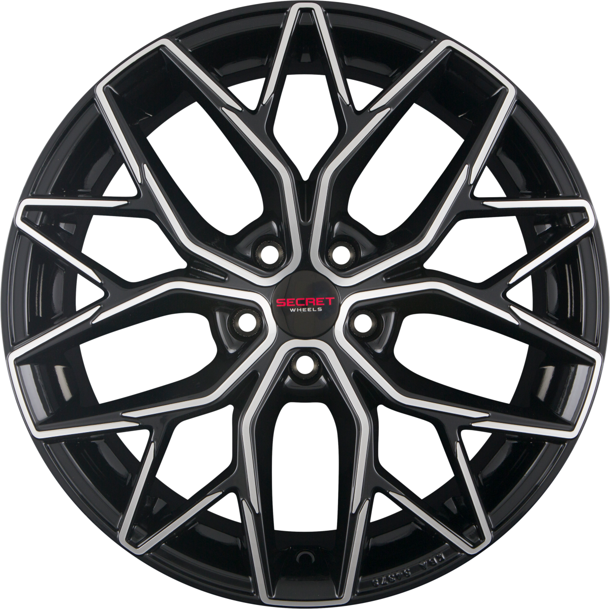 Secret Wheels SW6 Black Full Polished Alufelge 9x20 Zoll ET35 LK 5x112 ML66.6