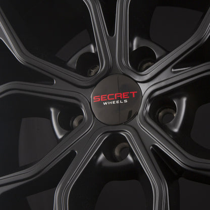 Secret Wheels SW6 Black Matt Alufelge 9x20 Zoll ET35 LK 5x112 ML66.6 – Bild 4