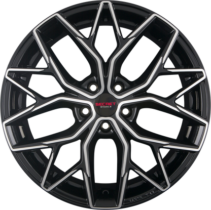 Secret Wheels SW6 Black Full Polished Alufelge 9x20 Zoll ET45 LK 5x112 ML66.6