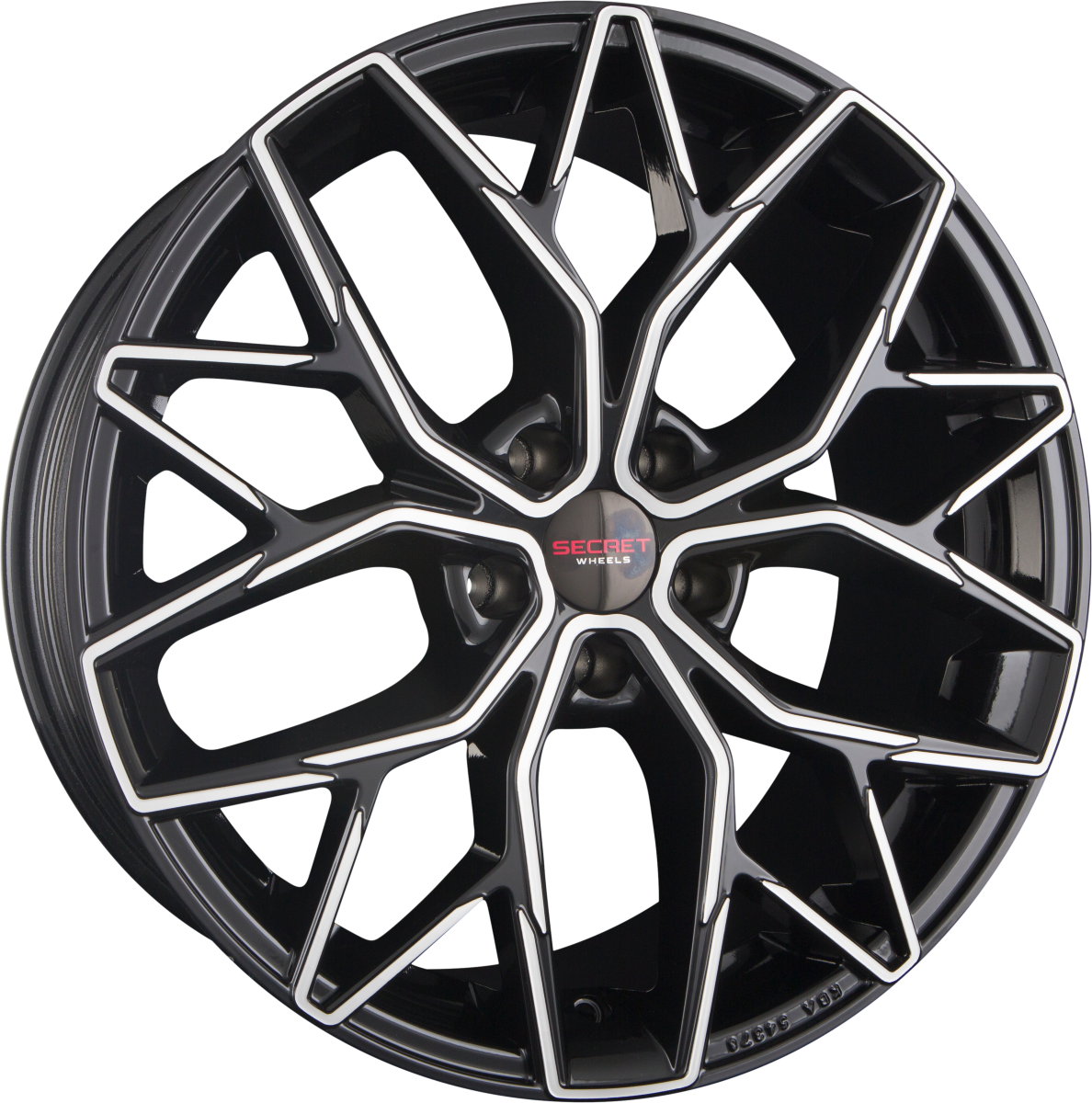 Secret Wheels SW6 Black Full Polished Alufelge 9x20 Zoll ET45 LK 5x112 ML66.6 – Bild 2