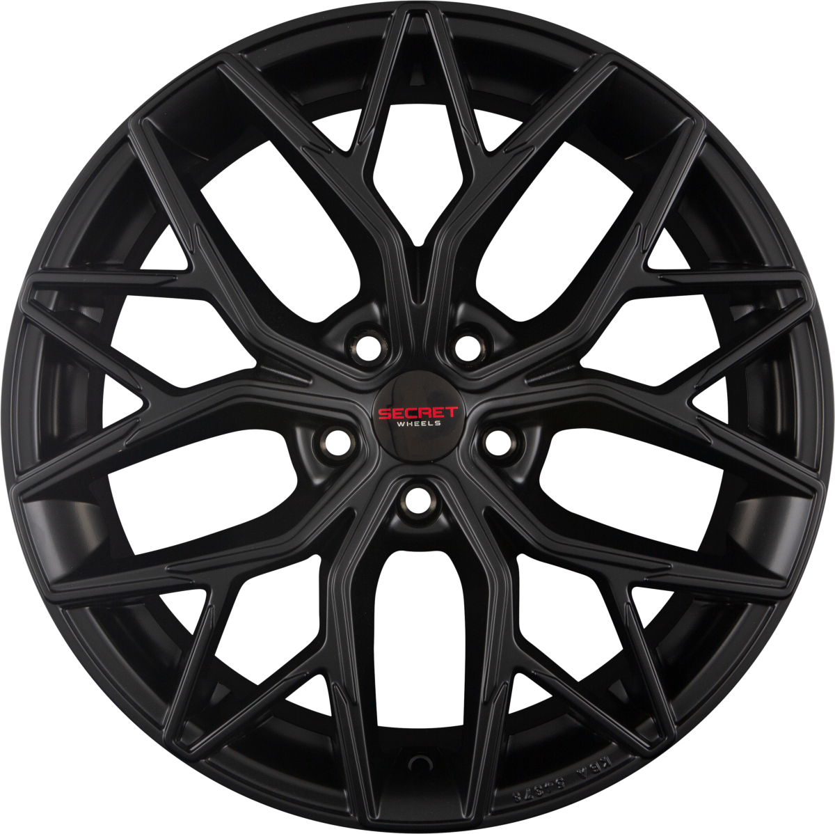 Secret Wheels SW6 Black Matt Alufelge 8.5x19 Zoll ET30 LK 5x112 ML66.6