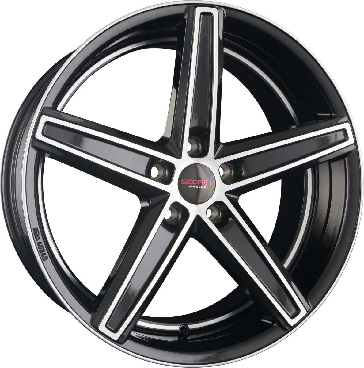 Secret Wheels SW7 Black Polished Alufelge 9x20 Zoll ET28 LK 5x112 ML66.6 – Bild 2