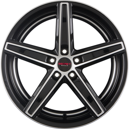 Secret Wheels SW7 Black Polished Alufelge 9x20 Zoll ET35 LK 5x112 ML66.6