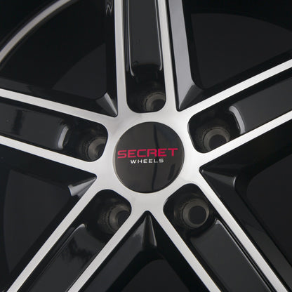 Secret Wheels SW7 Black Polished Alufelge 9x20 Zoll ET32 LK 5x120 ML76.9 – Bild 4