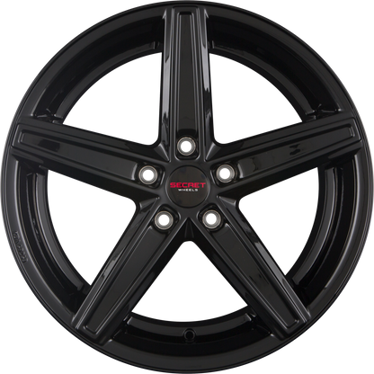 Secret Wheels SW7 Black Alufelge 8.5x19 Zoll ET42 LK 5x114.3 ML72.6