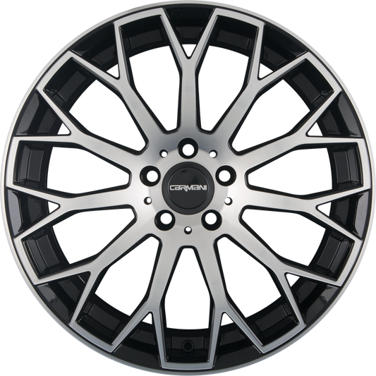 Carmani CA22 Franz Black Polished (BP) Alufelge 8x19 Zoll ET38 LK 5x112 ML66.6