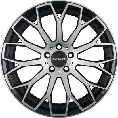 Carmani CA22 Franz Black Polished (BP) Alufelge 8x19 Zoll ET38 LK 5x112 ML66.6