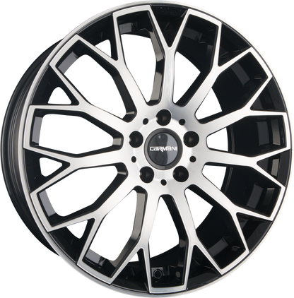 Carmani CA22 Franz Black Polished (BP) Alufelge 8x19 Zoll ET38 LK 5x112 ML66.6 – Bild 2