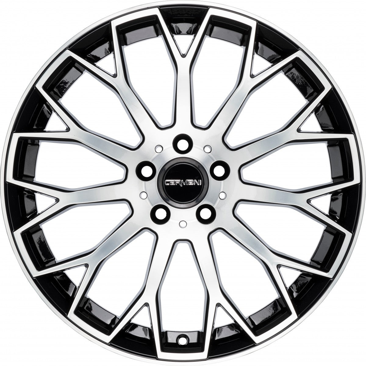 Carmani 22 Franz black polish 8x19 ET43 - LK5/112 ML66.6