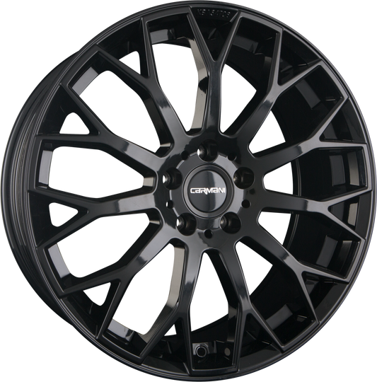 Carmani CA22 Franz Black (B) Alufelge 8x19 Zoll ET38 LK 5x112 ML66.6 – Bild 2