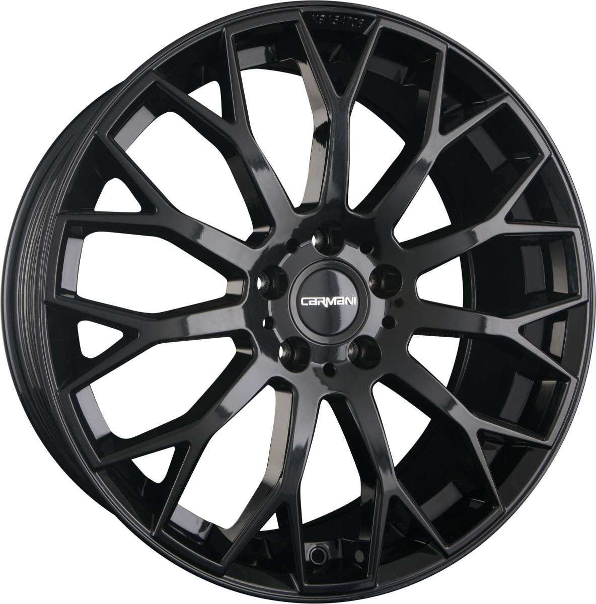Carmani CA22 Franz Black (B) Alufelge 8x19 Zoll ET38 LK 5x112 ML66.6 – Bild 2