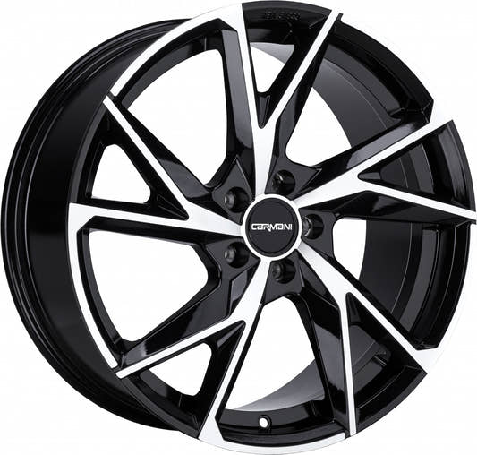 Carmani 23 Rudi black polish 8.5x19 ET45 - LK5/112 ML66.6