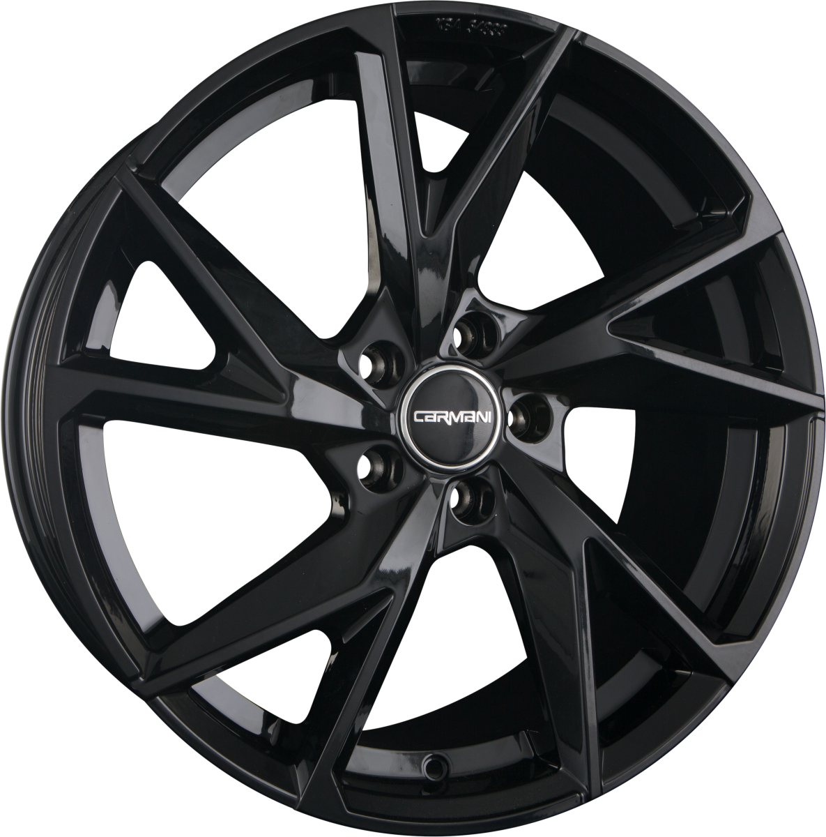 Carmani 23 Rudi black Alufelge 8x18 Zoll ET45 LK 5x114.3 ML72.6 – Bild 4