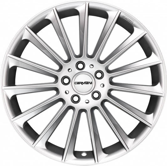 Carmani 17 Fritz white silver 9x19 ET49 - LK5/112 ML66.6