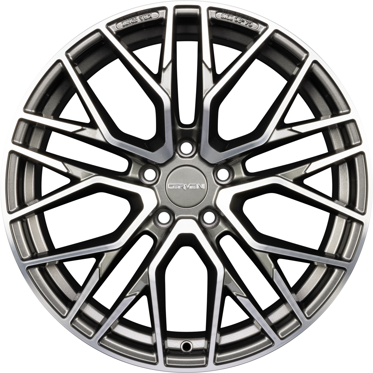 Carmani 20 Ludwig hyper gun polish Alufelge 8.5x19 Zoll ET30 LK 5x114.3 ML72.6 – Bild 3