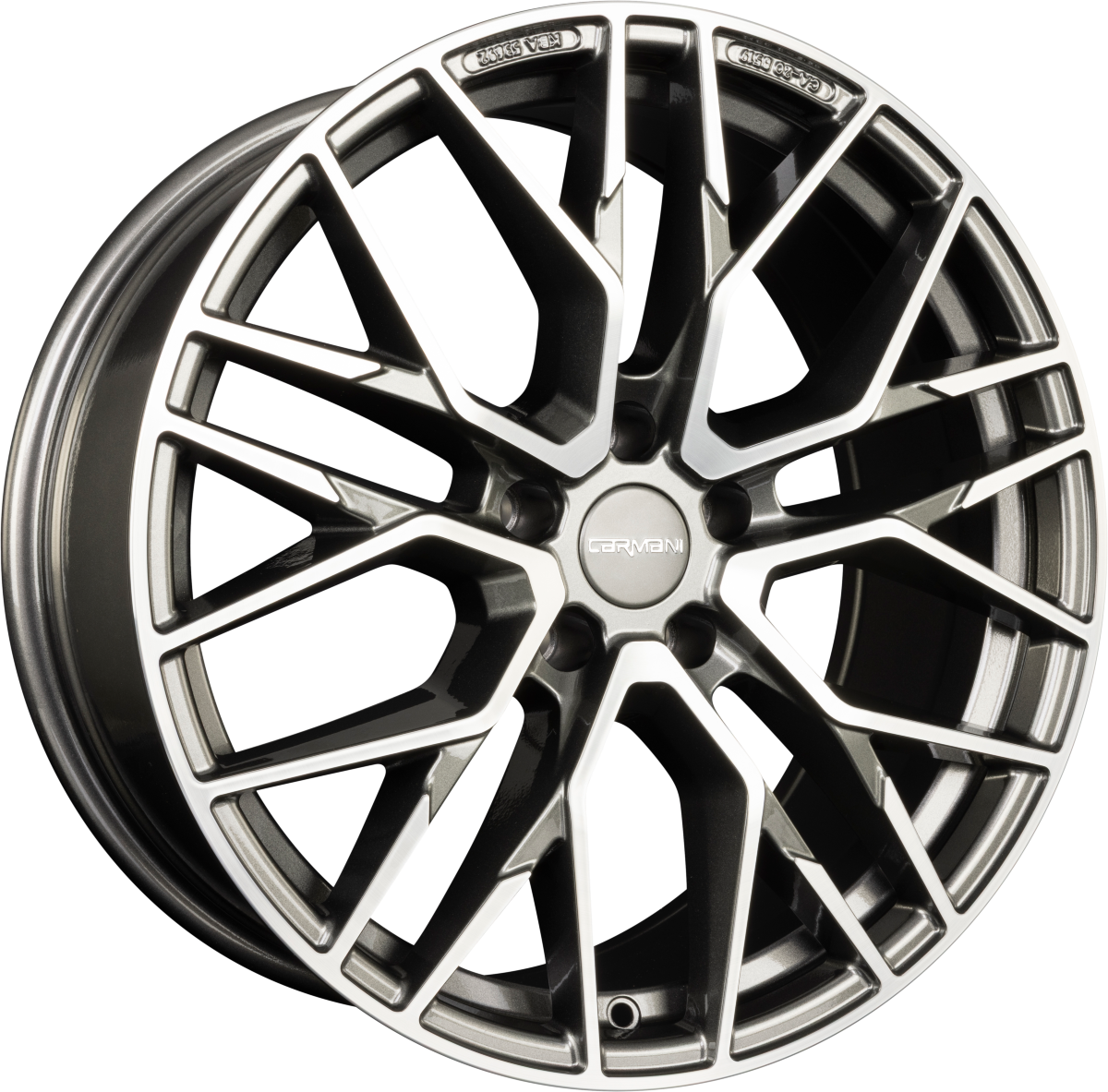 Carmani 20 Ludwig hyper gun polish Alufelge 8.5x19 Zoll ET30 LK 5x114.3 ML72.6 – Bild 4