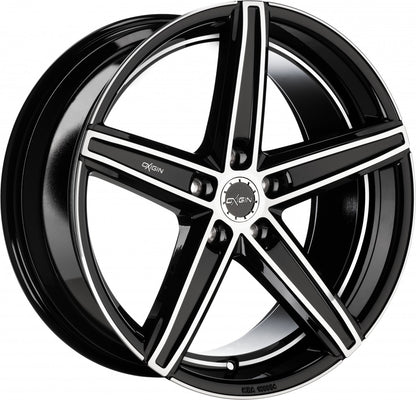 Oxigin 18_E Concave Evolution black full polish Alufelge 9.5x19 Zoll ET25 LK 5x112 ML66.6