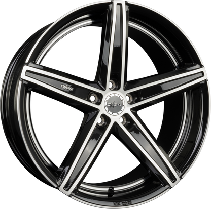 Oxigin 18_E Concave Evolution black full polish Alufelge 9.5x19 Zoll ET45 LK 5x114.3 ML72.6 – Bild 5