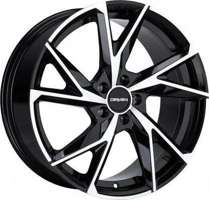 Carmani 23 Rudi black polish 9x21 ET45 - LK5/114.3 ML72.6