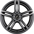 Damina Performance DM03 Anthracite Polished Alufelge 8x18 Zoll ET30 LK 5x112 ML66.6