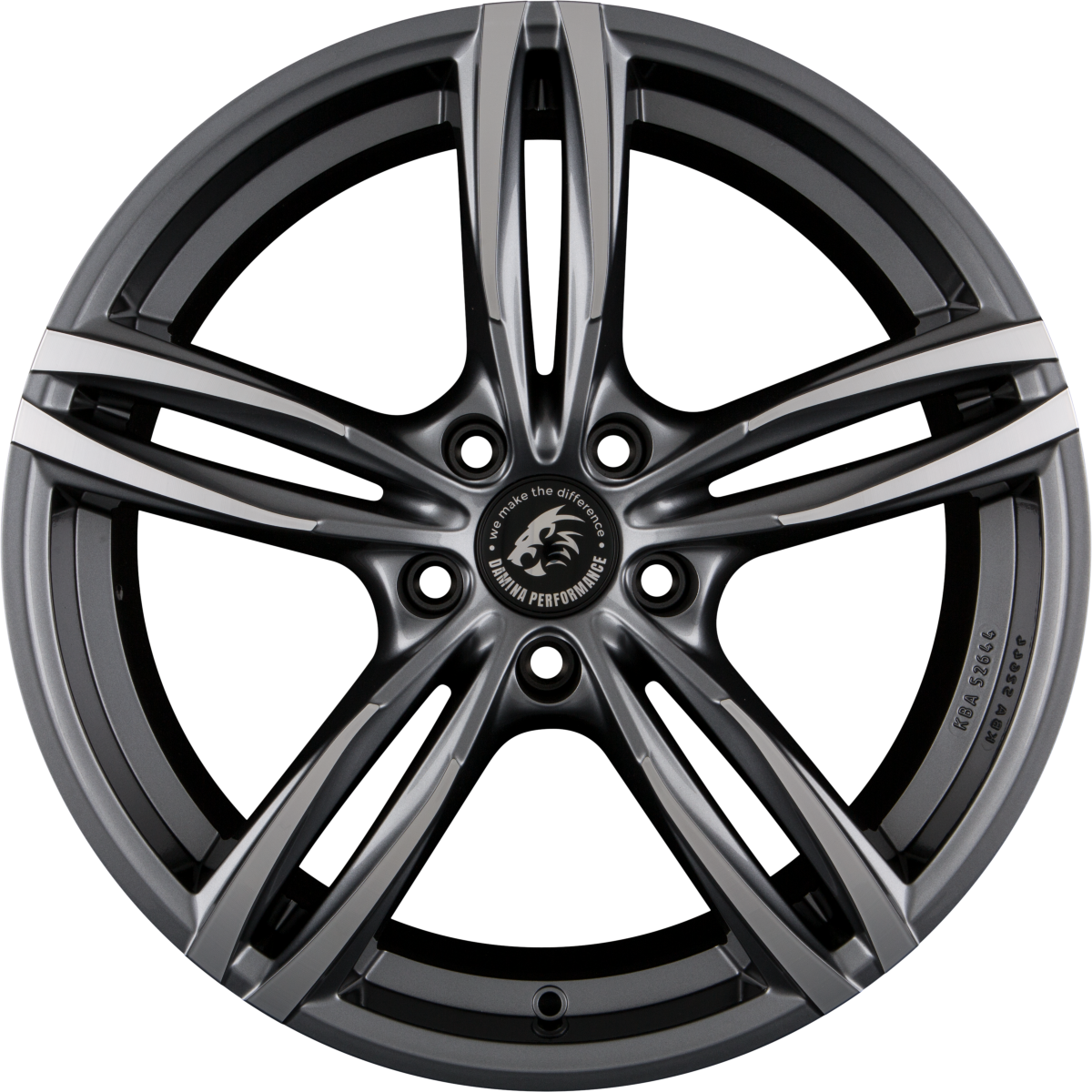 Damina Performance DM03 Anthracite Polished Alufelge 8x18 Zoll ET30 LK 5x112 ML66.6