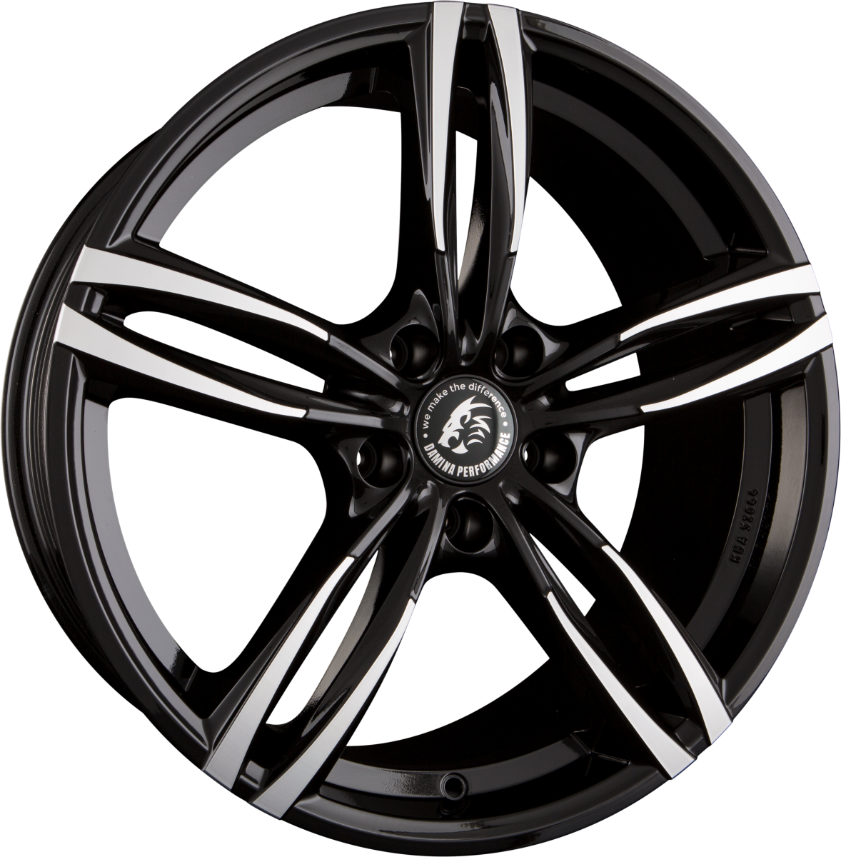 Damina Performance DM03 Black Polished Alufelge 8x18 Zoll ET30 LK 5x112 ML66.6 – Bild 2