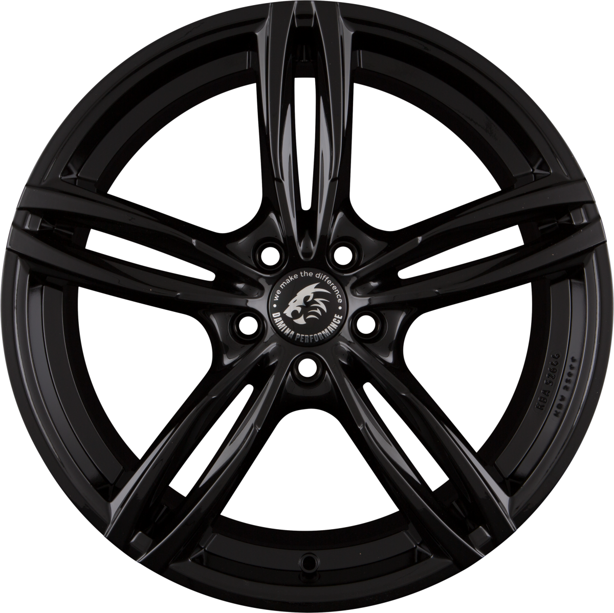 Damina Performance DM03 black Alufelge 8x18 Zoll ET35 LK 5x120 ML72.6 – Bild 2