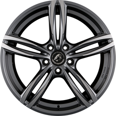 Damina Performance DM03 Anthracite Polished Alufelge 8x18 Zoll ET45 LK 5x120 ML72.6