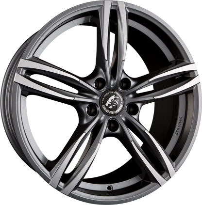 Damina Performance DM03 Anthracite Polished Alufelge 8x18 Zoll ET45 LK 5x120 ML72.6 – Bild 2