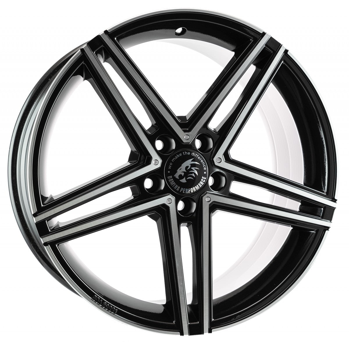 Damina Performance DM04 black polished Alufelge