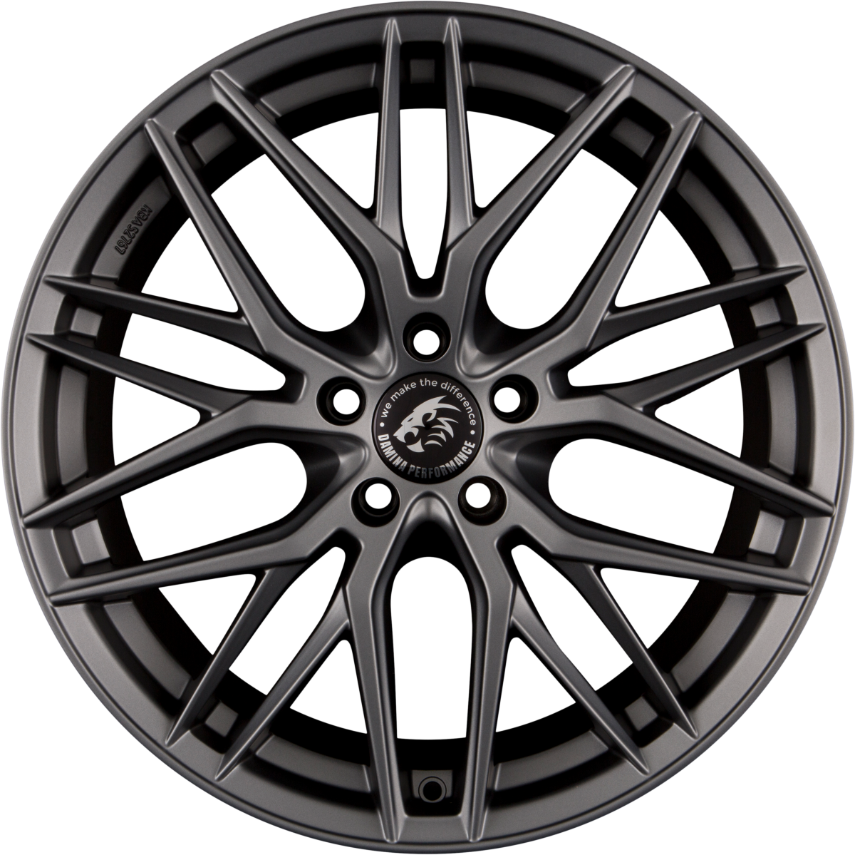Damina Performance DM08 Matt Grey Painted Alufelge 8x18 Zoll ET45 LK 5x120 ML72.6