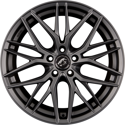 Damina Performance DM08 Matt Grey Painted Alufelge 8x18 Zoll ET45 LK 5x120 ML72.6