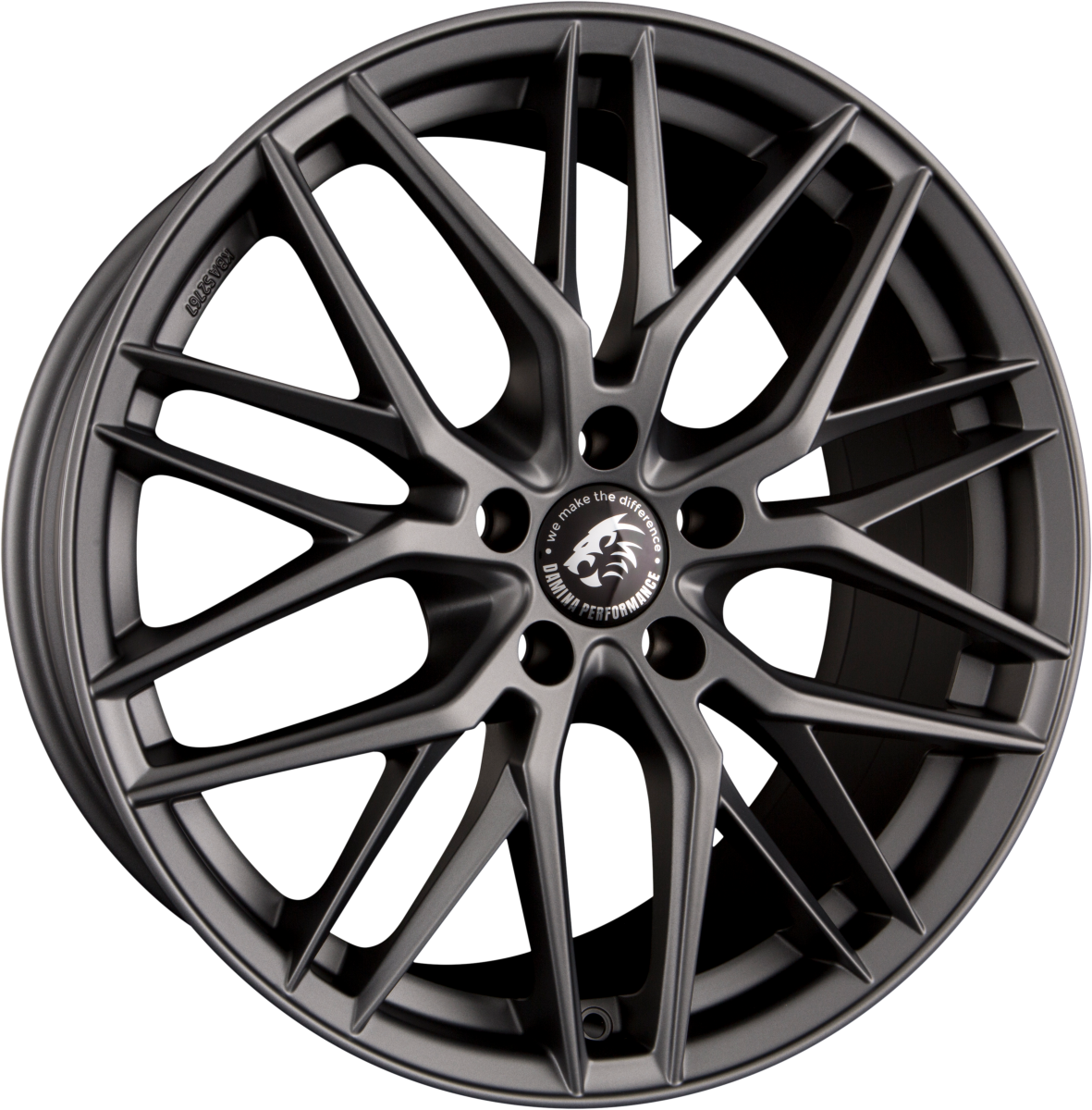 Damina Performance DM08 Matt Grey Painted Alufelge 8x18 Zoll ET45 LK 5x120 ML72.6 – Bild 2